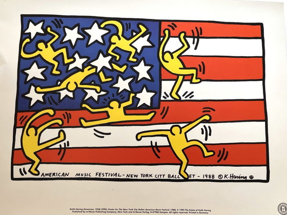 Keith Haring (1958-1990) - Ballet de la ville de New York – Affiches, Paper (photo 3 of 5)