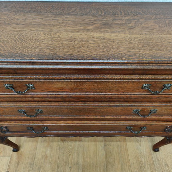 Image 1 of Cassettiera vintage in legno, comò, cassettiera, mobili da bagno