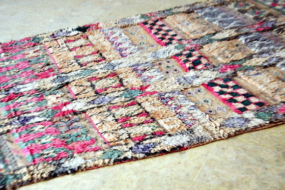 Image 1 of Tapis Kilim Boujaad touffeté vintage - 370 x 150 cm