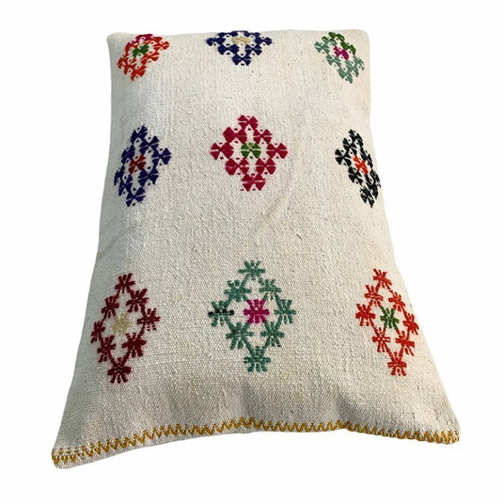Image 1 of Vintage Turkse Kilim kussenhoes, 40 x 60 cm