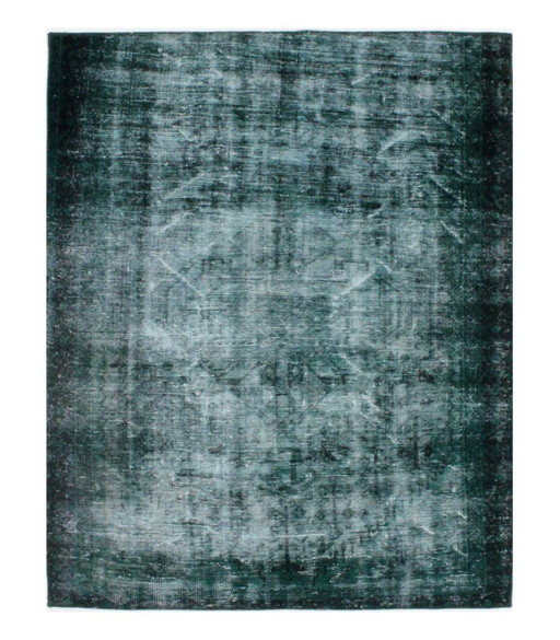 Oosters Handgeknoopt Vintage Art Klassiek & Reliëf Design 169 x 137 cm Groene Kleur