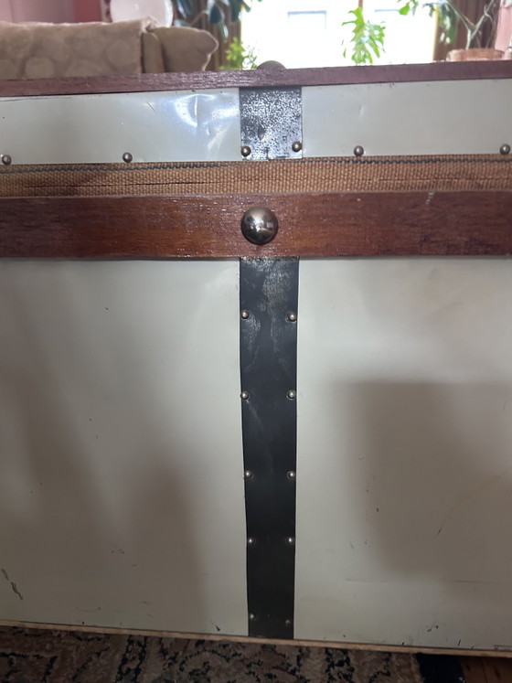 Image 1 of Authentieke Vintage Steamer Trunk – BALK Arnhem.