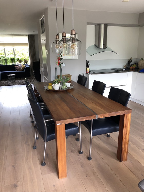 Image 1 of Bert Plantagie dining table with 6 chairs