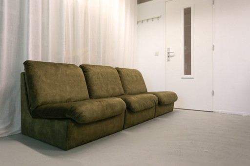 Vintage Elementen Bank - Mid-Century – modulaire banken, Velvet (photo 2 of 6)