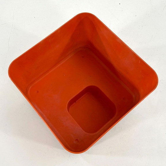 Image 1 of Jardinière à roulettes Orange Dime de Marcello Siard pour Longato, années 1970