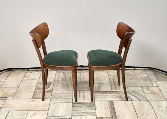 Image 1 of Satz von 4 Thonet-Stühlen, 1950er Jahre, Tschechoslowakei
