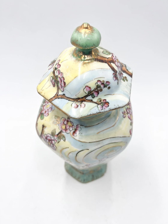 Hand-painted Art Nouveau Ceramic Vase by Vera Vitali, 1927 (photo 4 of 11)