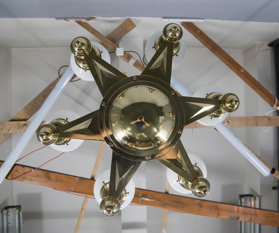 Image 1 of Rare lustre Art Nouveau d'Emil Kralik pour Vulkania, années 1920