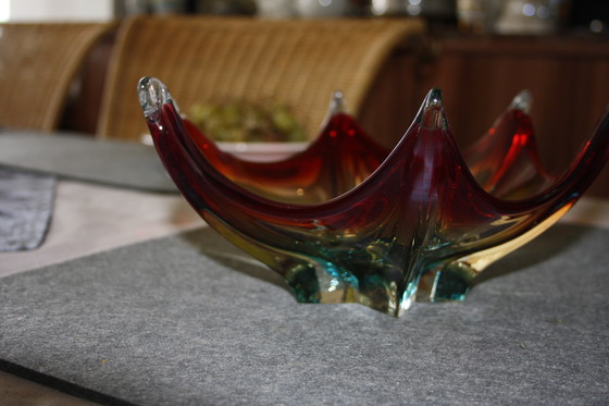 Image 1 of Murano glass bowl - ca. 1970 - Handmade - 25 x 11 cm