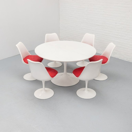 Image 1 of Set of 6 Tulip Chairs Eero Saarinen Knoll, 1979