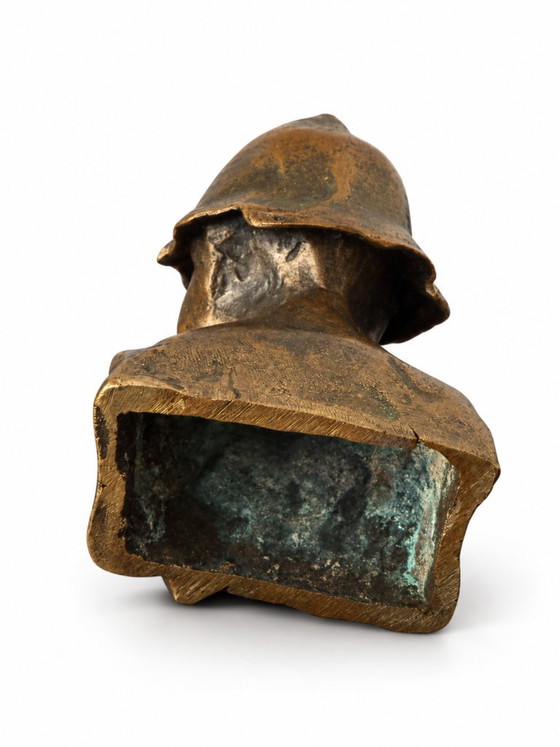 Kleine Büste aus brünierter Bronze, erste Hälfte des 20. Jahrhunderts – Dekorative Objekte (photo 4 of 5)