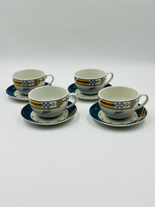 Set of 4 Royal Mosa Ravenna designer mugs – servies, Ceramic (photo 2 of 17)