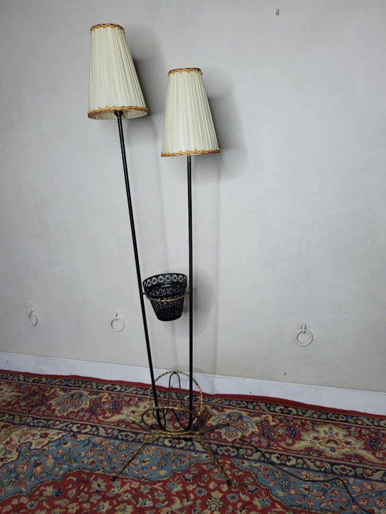 Vintage vloerlamp tijdschriftendeur in smeedijzer – Vloerlampen, Plastic, Iron (photo 8 of 9)