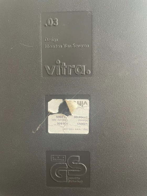 4 x .03 chair Maarten Van Severen – Vitra, Dining chairs, Plastic, Metal (photo 3 of 5)