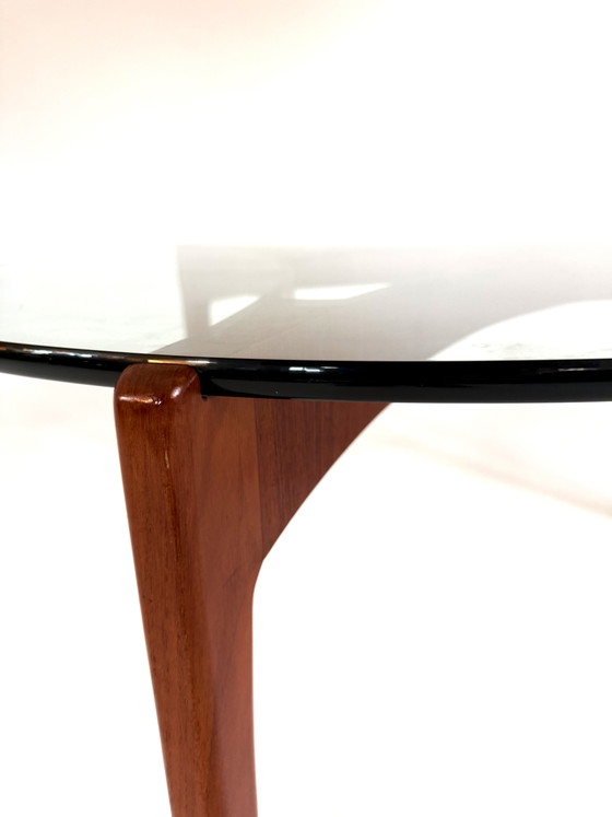 Vintage Coffee Table Model No. 104, Sven Ellekær ‘60 – Glass, Wood (photo 6 of 14)