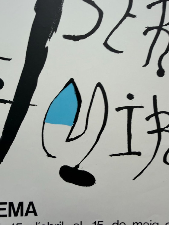 Joan Miró (1893-1983), Galería Artema Barcelona, ​​1980, originele vintage tentoonstellingsposter, gedrukt (photo 10 of 11)