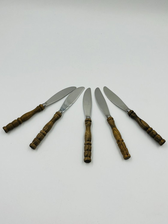 Set di posate vintage da 22 pezzi con manici effetto legno – Wood (photo 16 of 24)