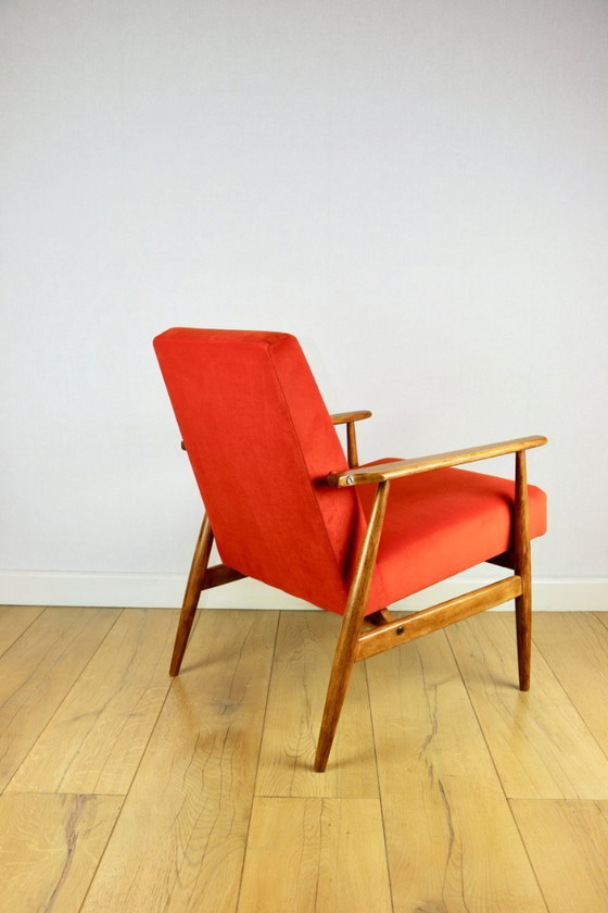 Image 1 of Fauteuil lounge Lis Orange par Henryk Lis, années 1970