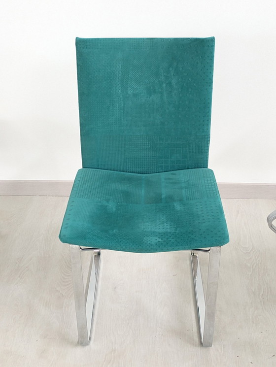 Image 1 of Chaise - Acier, tissu - Four Vintage Chairs