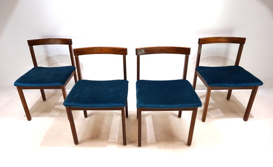 Image 1 of Asko Finland Set di 4 sedie da pranzo Tectonia di Jussi Peippo, 1960