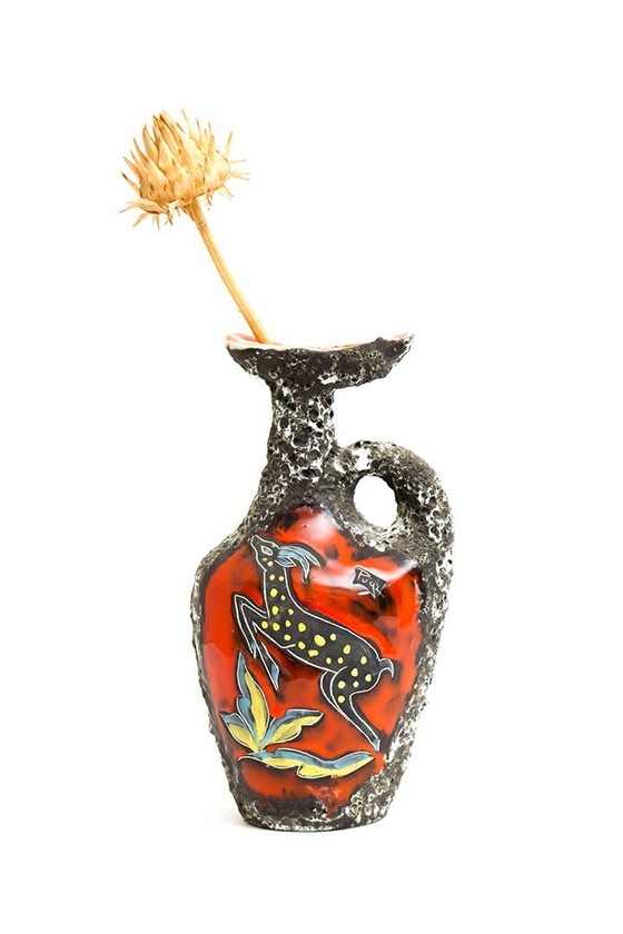 Image 1 of Vintage Vaas Pugi Fiorini Monaco Keramiek