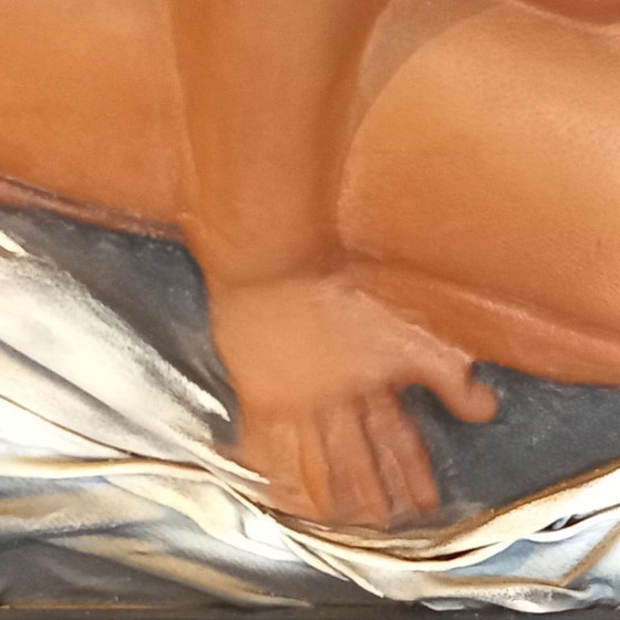 Image 1 of Embossed leather painting