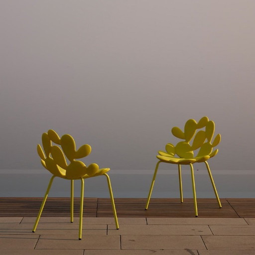 Filicudi Chair Colored 2x Fushia en 2x Geel Qeeboo