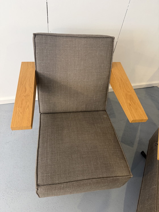 Image 1 of Rietveld chairs (2) pressroom design, gray