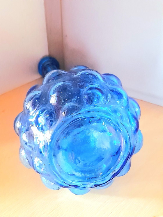 Image 1 of Carafe Italienne Empoli bleue 1970