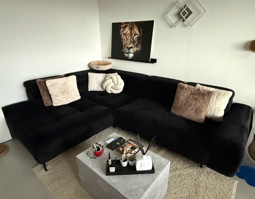 WERSAL Plaza L Design Hoekbank - Zwart - Elektrische Zitting