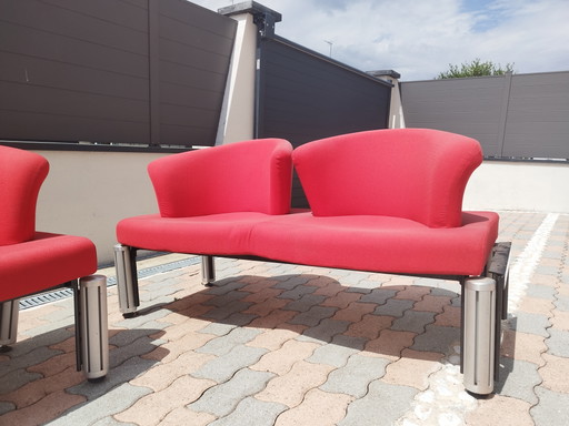 2 moderne banken met 5 zitplaatsen