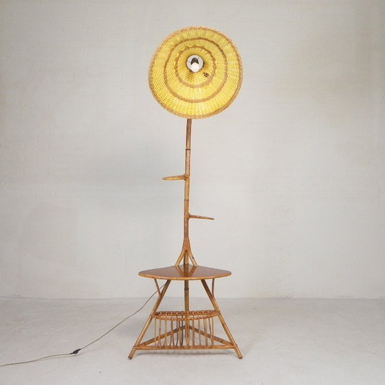 Image 1 of Standing bamboo lamp, 1950s