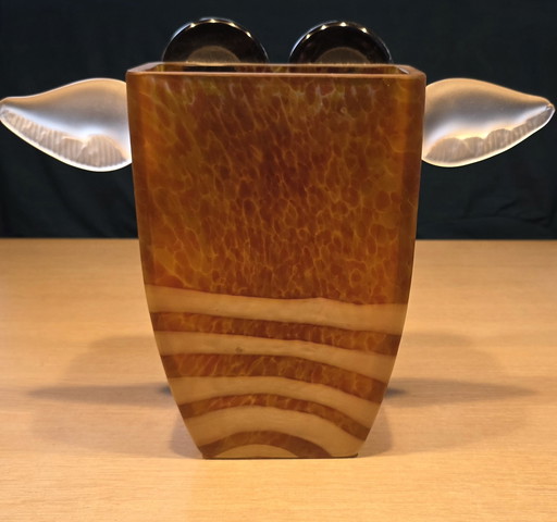 Vaso Borowski "UHU/ Colore AMBRA/ Anno di progettazione 2014