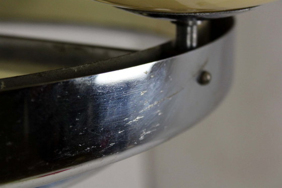 Image 1 of Bauhaus Chrome Chandelier from Zukov, 1940s