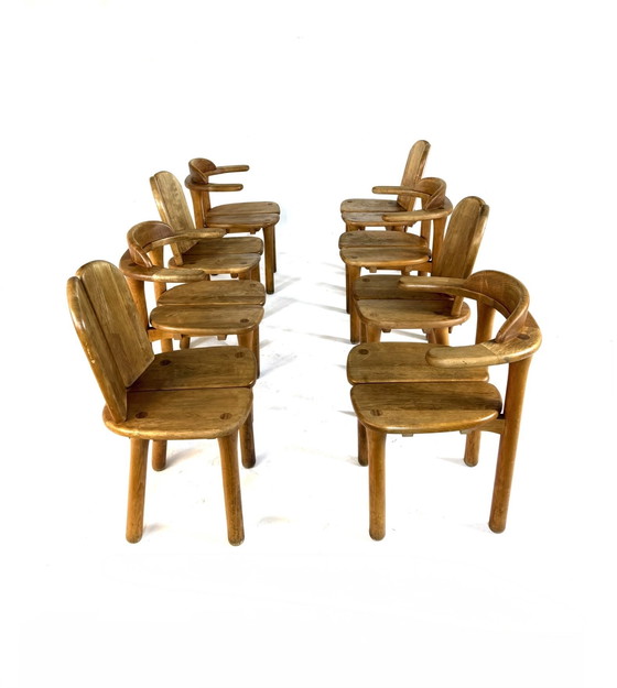 Image 1 of 4x vintage eetkamerstoel ‘Opus’, Erwin Berghammer ‘80