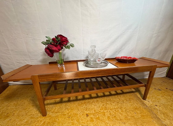 Vintage Remploy Teak Extending Coffee Table | Jaren 60 | Scandinavian Style A Wonderfully Stylish And – Wood (photo 4 of 7)