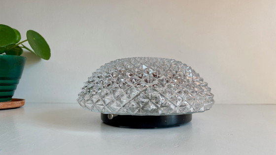 Image 1 of Lampada da soffitto in semicristallo anni '50