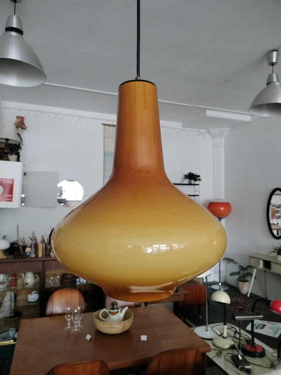 Image 1 of Suspension design vintage en verre italien, Massimo Vigneli, Veninii