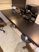 2 tavolini verticali Edra da 90 cm a 90 cm