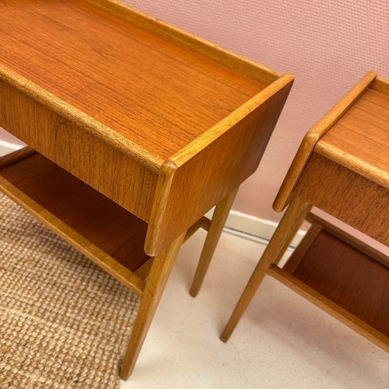 Image 1 of Paire de tables d'appoint fabriquées par Venesta Finland, années 1960