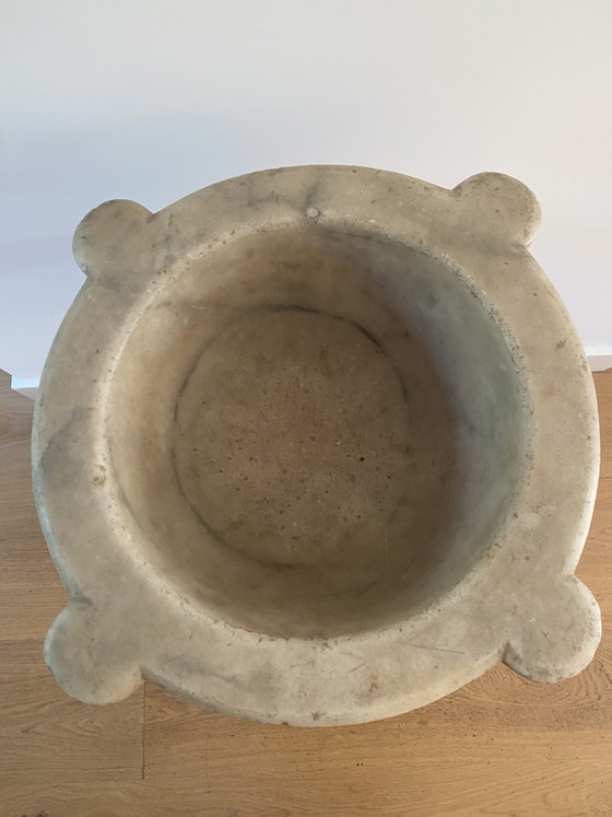 Vijzel Ca.1850 – Decoratieve objecten, Marble, Stone (photo 3 of 5)