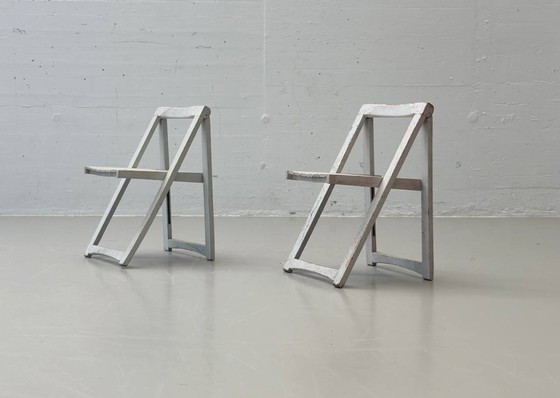 Image 1 of Deux chaises pliantes pour enfants, modèle Trieste, par Aldo Jacober, Italie, années 1960