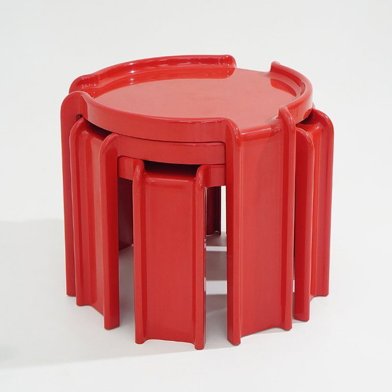 Image 1 of 3 coffee tables by Giotto Stoppino for Kartell, 1960s