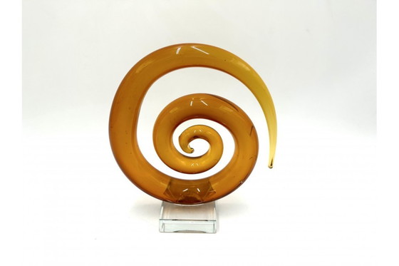 Image 1 of Glazen ornament - spiraal, Nederland, jaren 1950