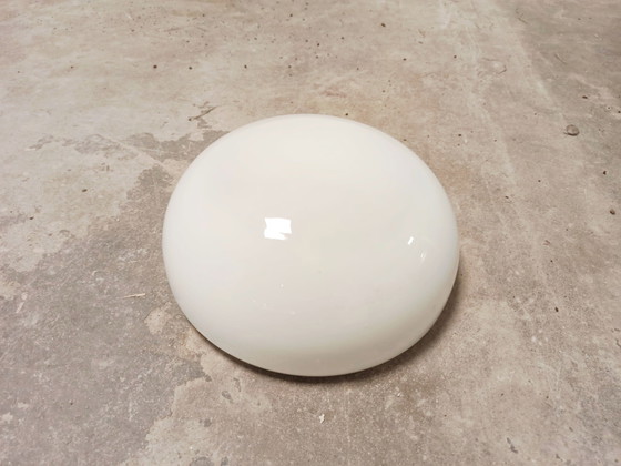 Image 1 of Lampada da soffitto vintage in vetro opalino