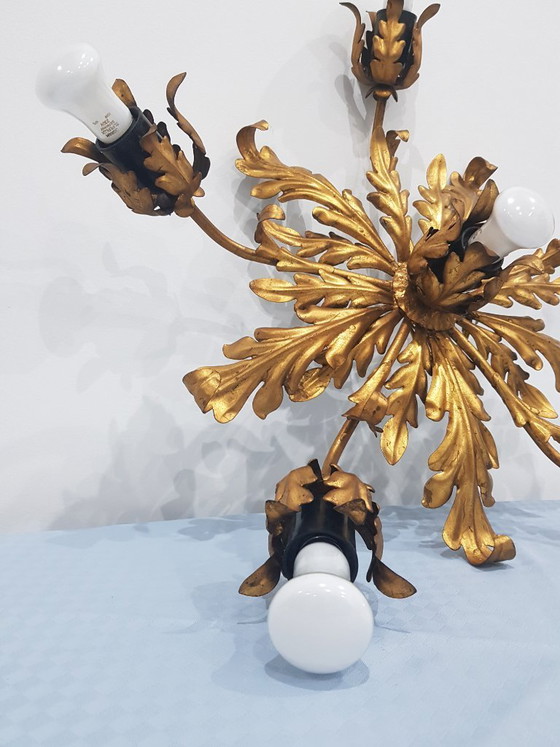 Image 1 of Lámpara de techo, Hans Kogl, Alemania, década de 1960, estilo Hollywood Regency.