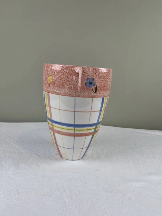 Vase vintage à carreaux – Porcelain (photo 7 of 8)