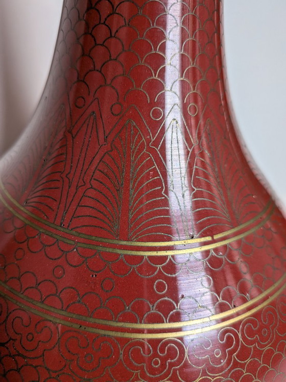 Image 1 of Cloisonné vase