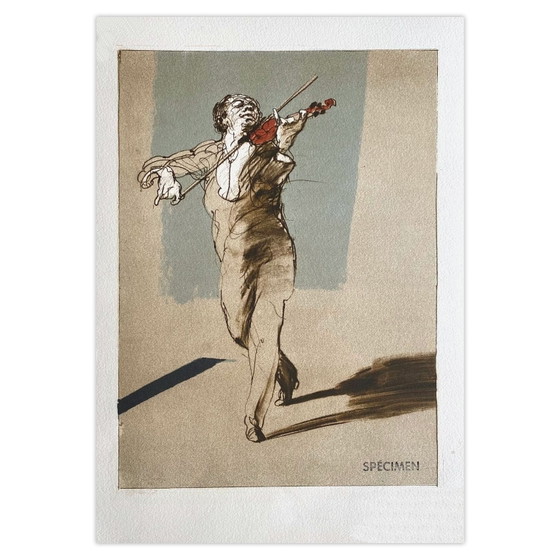 Image 1 of Claude WEISBUCH Violon sololithografie 1990