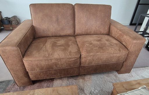 Canapé en cuir 2 et 2 places et demie